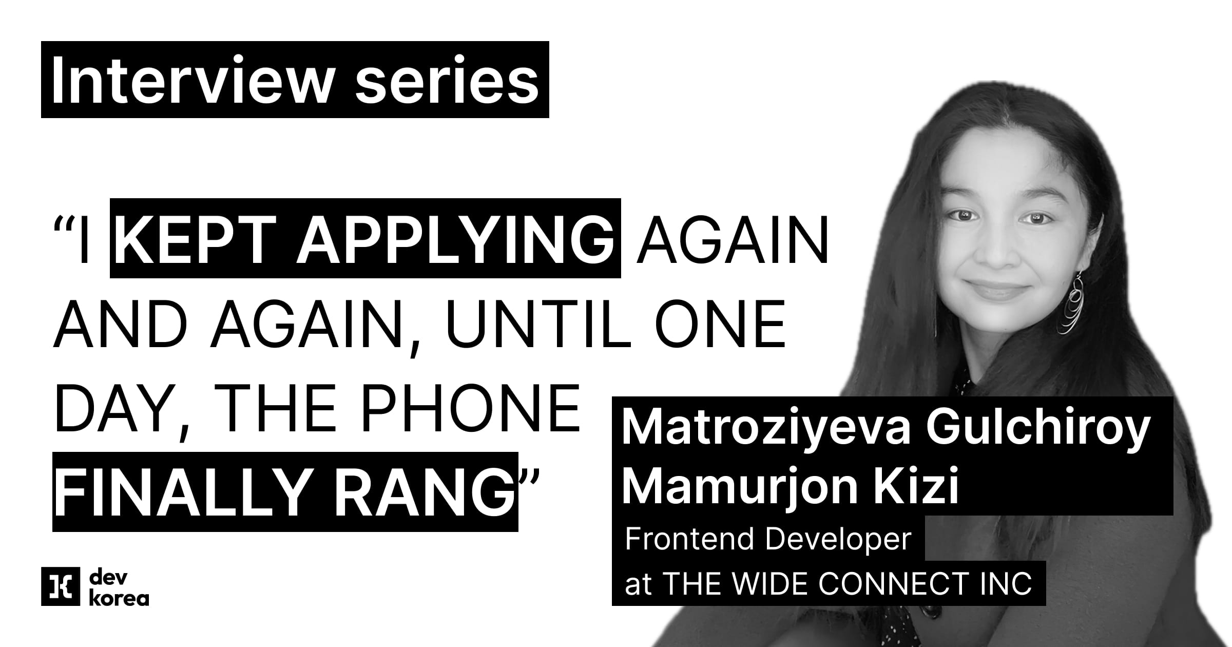 From crafting fashion to writing software: Guli's journey into Korea's tech industry