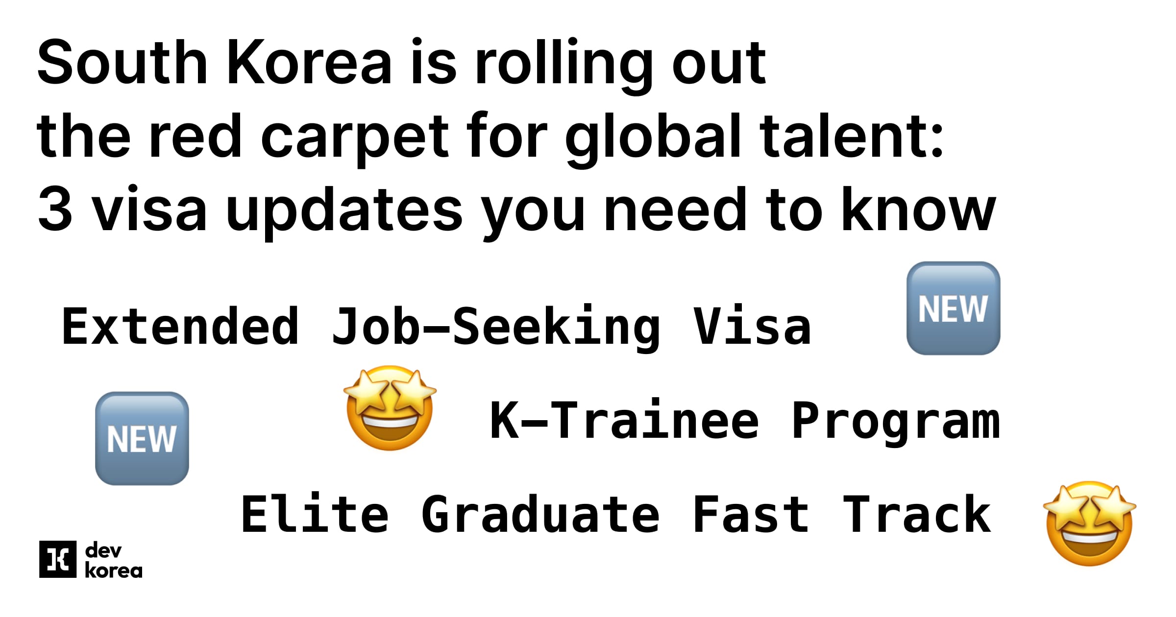South Korea is rolling out the red carpet for global talent: 3 visa updates you need to know